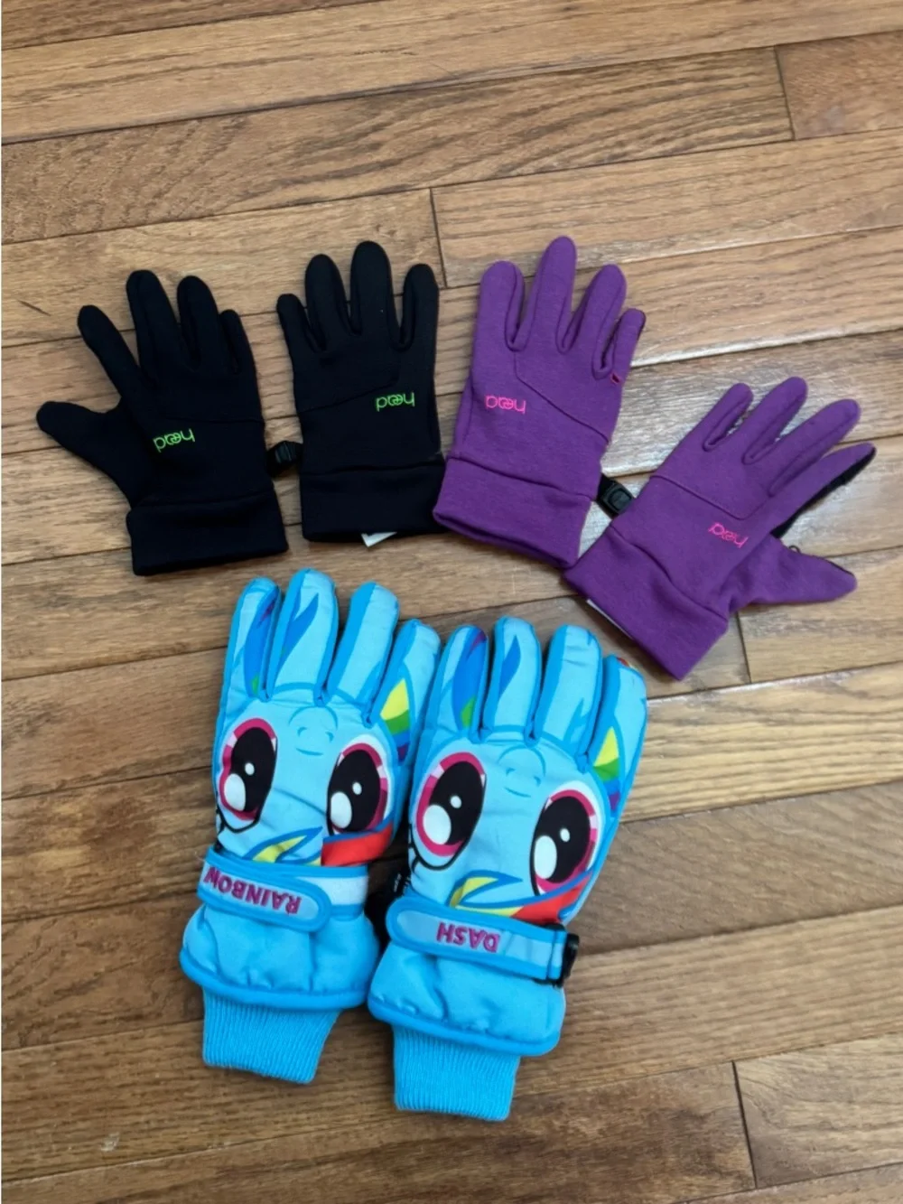 HEAD Kids Gloves - Black S  -Purple M  free Girl 3M Blue size M G